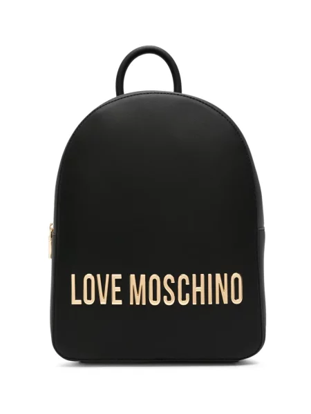 Kožni ruksak Love Moschino s autogramom