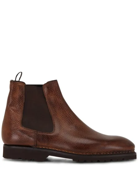 Botine chelsea Bontoni din piele maro