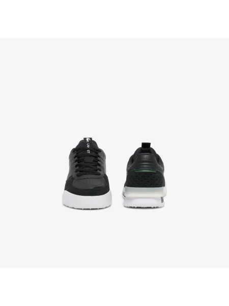 Lacoste Skórzane Sneakersy Slam Break Kremowe czarny