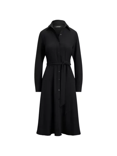 Cu centură rochie tip cămașă Lauren Ralph Lauren negru