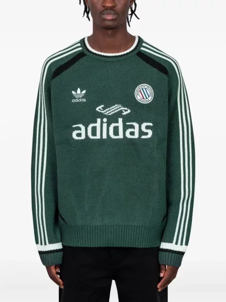 Sneakerși Adidas Copa cu dungi din piele negru