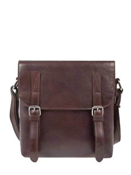 Кожаная сумка через плечо Ashwood Leather коричневая