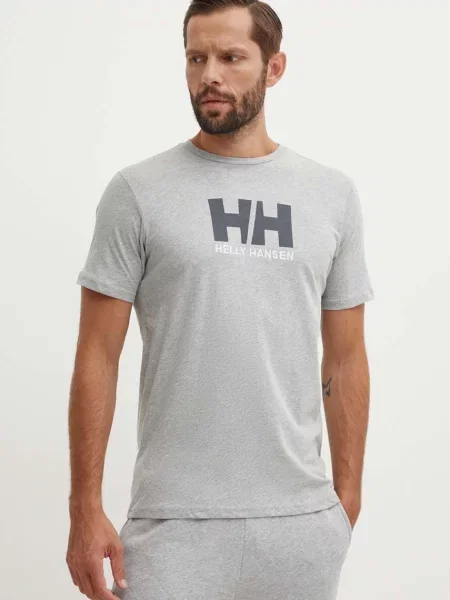 Helly Hansen Tričko HH LOGO T-SHIRT šedé