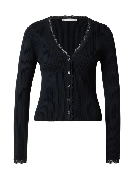 Abercrombie & Fitch Geacă tricotată negru