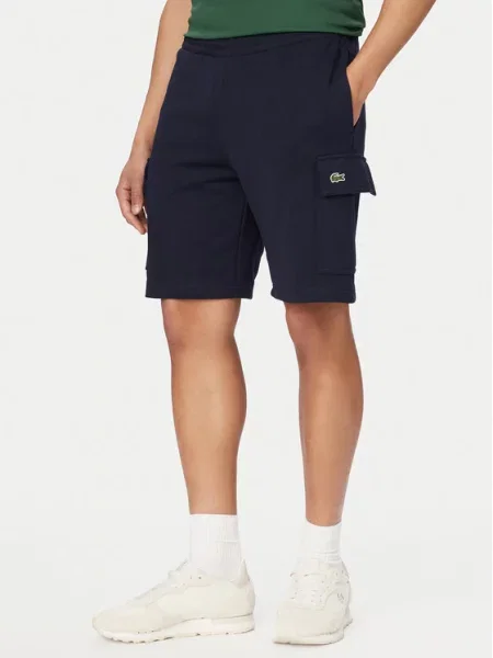 Lacoste Športne kratke hlače Mornarsko modra
