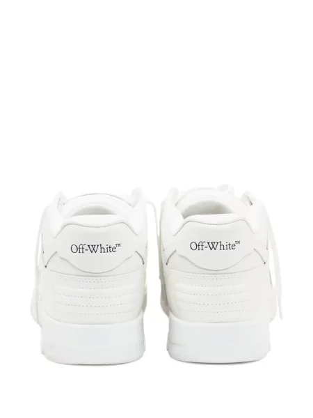 Sneakerși Off-white din piele alb