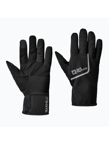Jack Wolfskin Morobbia Light kerékpáros kesztyű fekete. Méret: XL fekete