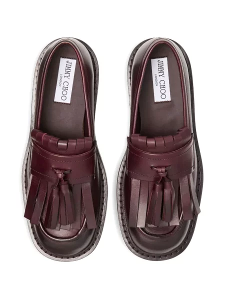 Лоуфъри Jimmy Choo с ресни червено