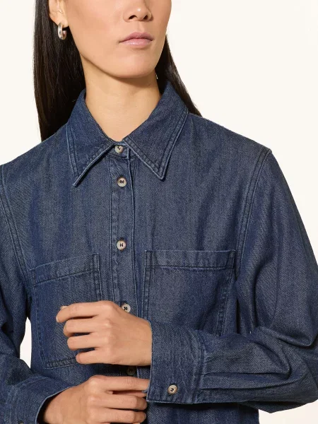 Yerse Bluzka Jeansowa blau granatowa