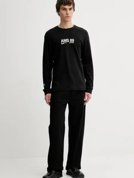 Лонгслив G-star с принтом черный