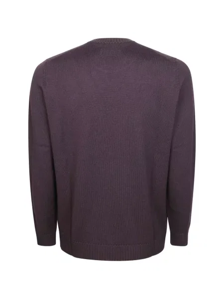 Pulover Drumohr cu decolteu rotund violet