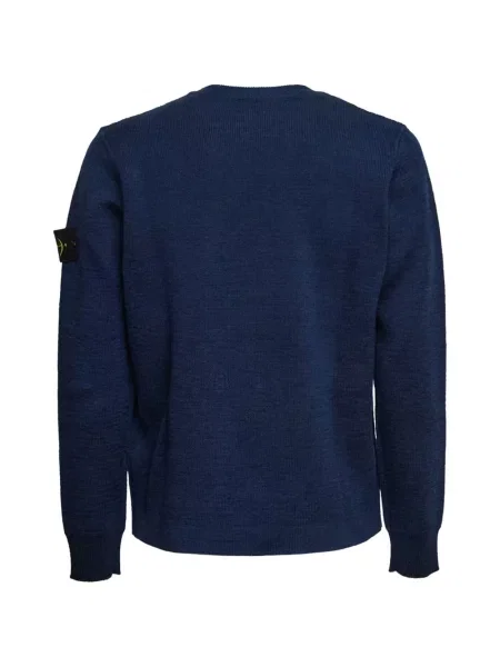 Briaunotas megztinis Stone Island akmenys mėlyna