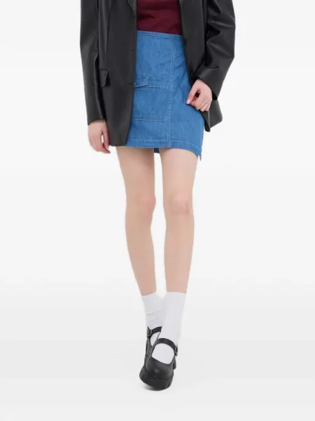 Decupat hanorac cu fermoar Converse clasic cu tepi albastru