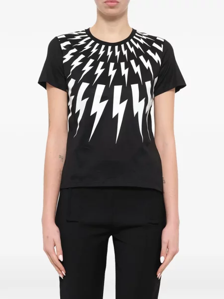Tricou Neil Barrett cu imagine negru