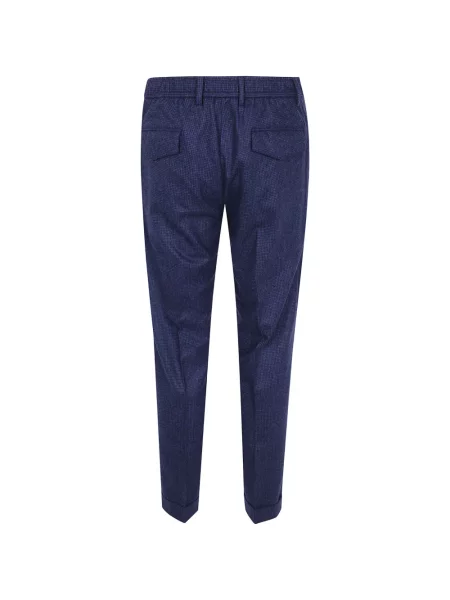 Pantaloni Barba în carouri albastru