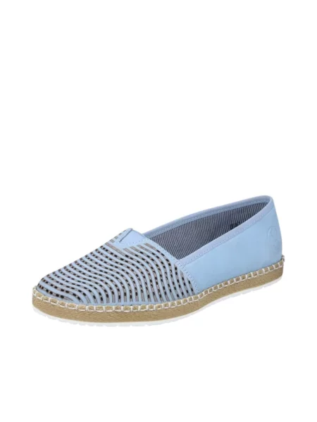 Espadryle Rieker wsuwane niebieskie