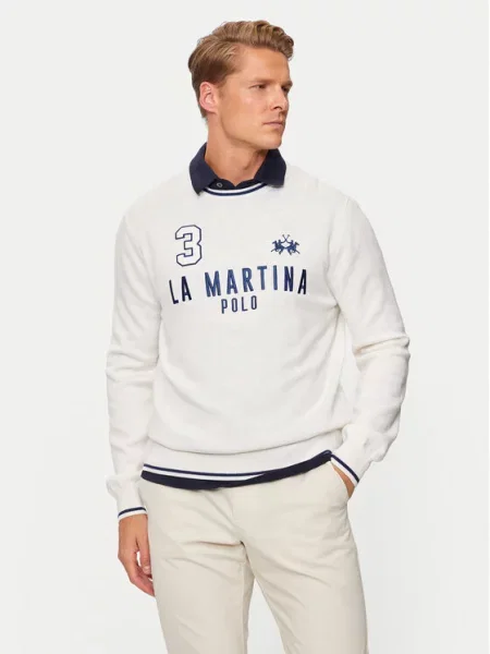 La Martina Pulover Écru
