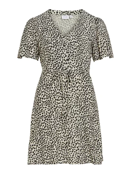 VILA Rochie de vară VIGRACE bej negru