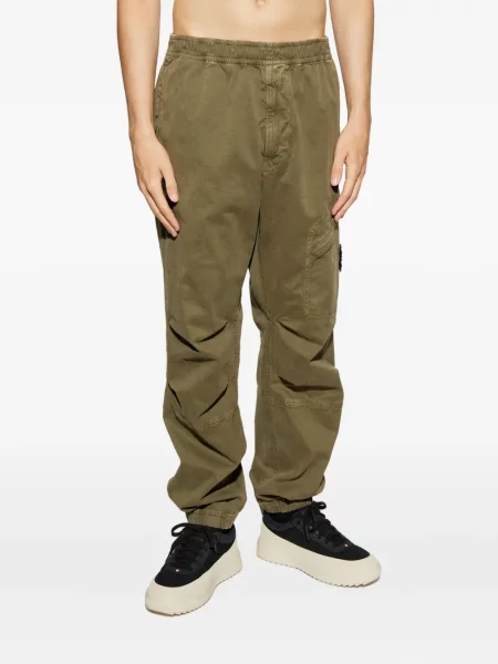 Pantaloni cargo Stone Island cu strasuri verde
