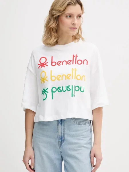 United Colors of Benetton t-shirt x Stranger Things biały