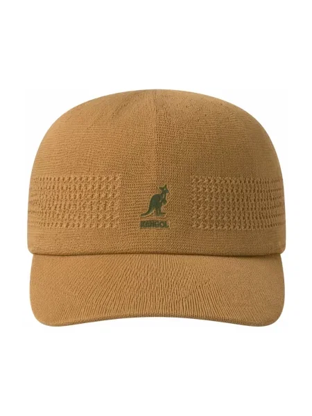 Czapka z daszkiem Kangol w tropikalny nadruk beżowa
