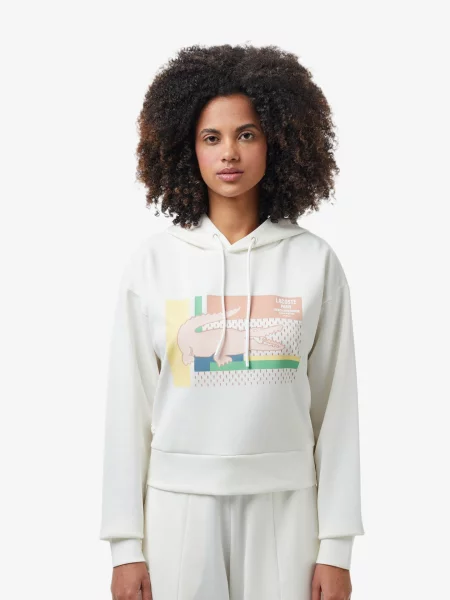 Спортивна кофта Lacoste біла