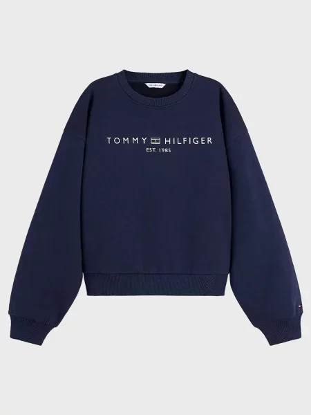 Свитшот Tommy Hilfiger с лого синий