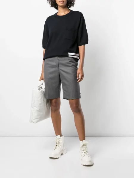Juosmuo šortai Thom Browne pilka