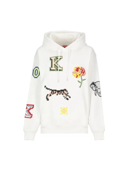 Bluza z kapturem Kenzo z kapturem beżowa