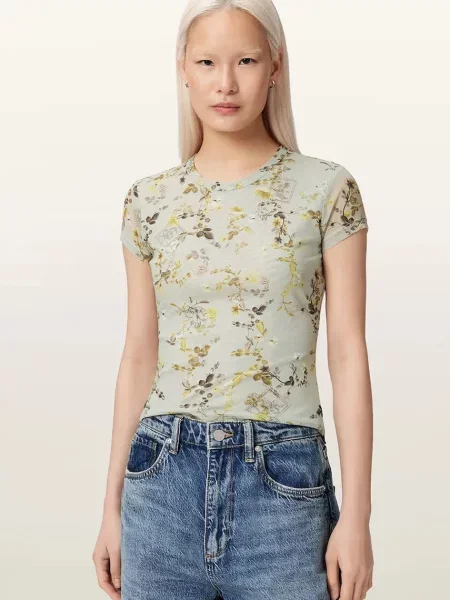 AllSaints tričko ELLIE béžové