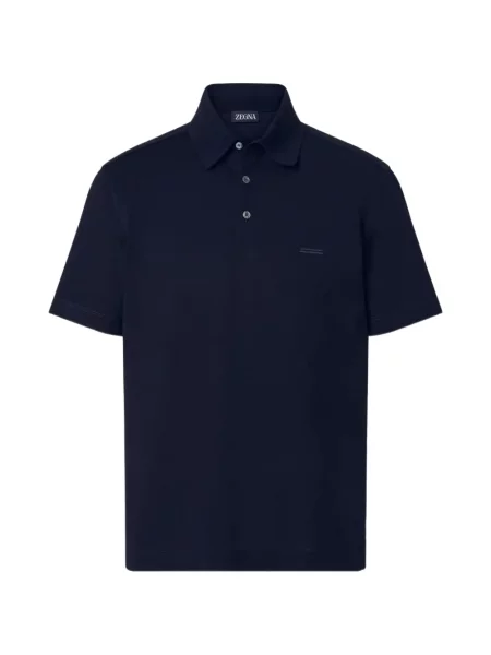 Tricou polo Zegna albastru