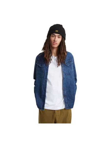Koszula G-star Raw niebieska