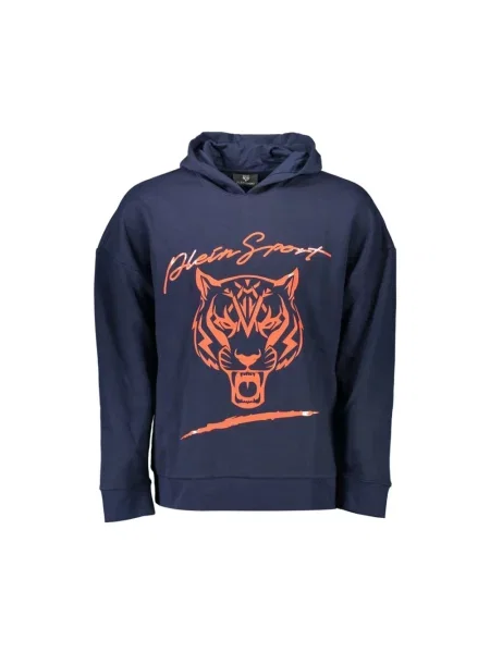 Bluza z kapturem Plein Sport niebieska