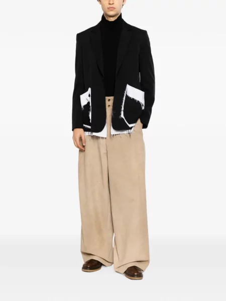 Pantaloni Uma Wang maro