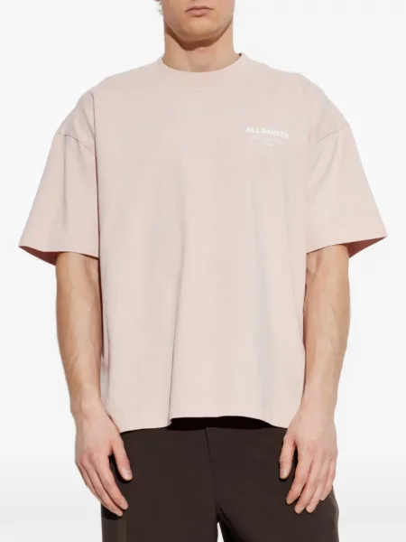 Tricou Allsaints cu imagine roz