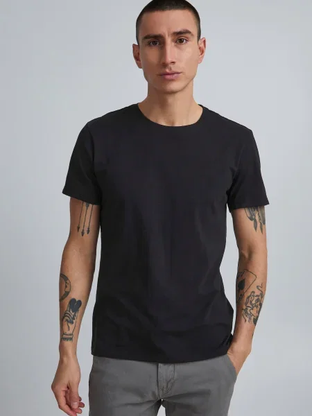 BLEND Tricou Nick' negru