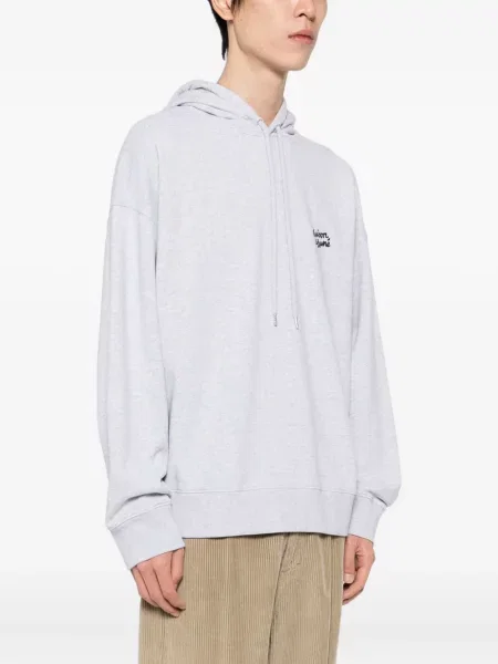 Hanorac cu glugă Maison Kitsune cu imagine gri