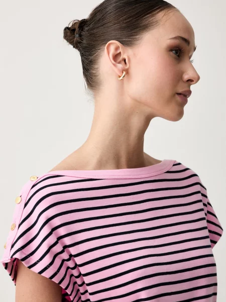 Tommy Hilfiger тениска дамска от виолетово