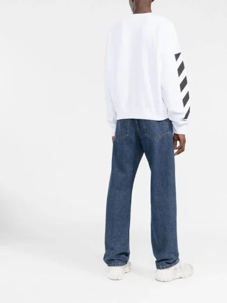 Mikina Off-white s potiskem bílá