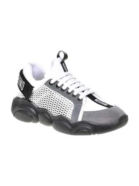 Sneakersy Moschino zamszowe białe