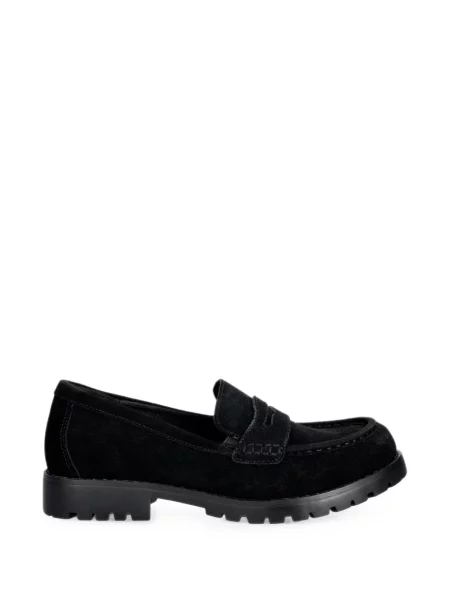 Pantofi loafer Skechers din piele de căprioară chunky negru