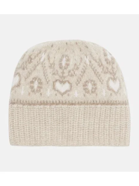 Căciulă Khaite din cașmir bej