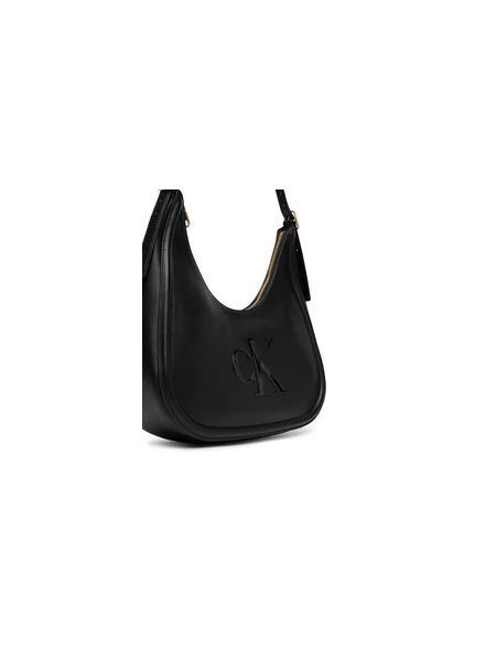 Taška Calvin Klein Jeans BOLD CK CRESCENT černé