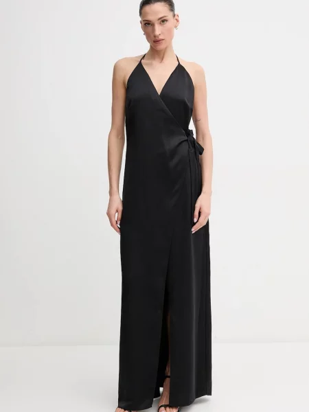 Sandro Ferrone rochie maxi evazati negru