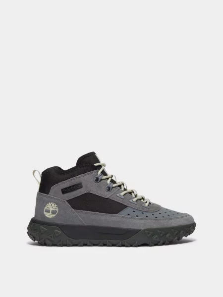 Черевики Timberland сірий/чорний шкіра/текстиль чорні