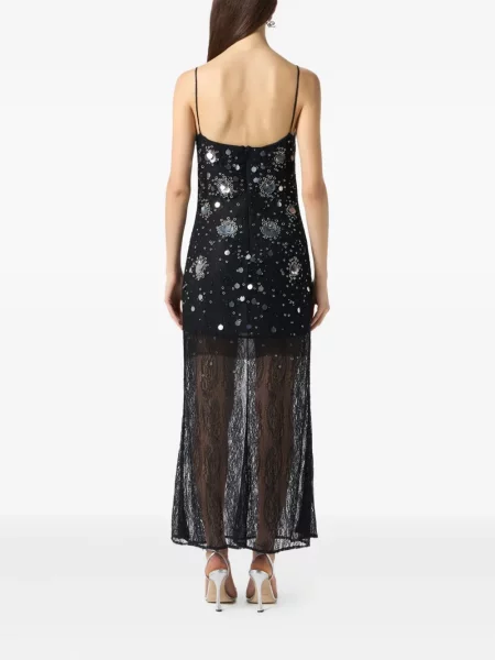 Rochie Blumarine cu paiete din dantelă negru
