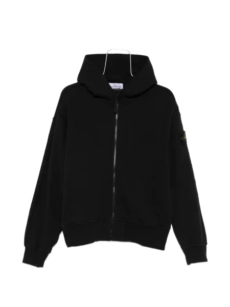 Суичър с качулка Stone Island камъни черно