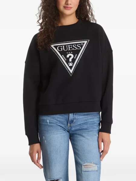 Hanorac Guess cu imagine negru