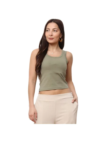 Top La Modeuse kaki