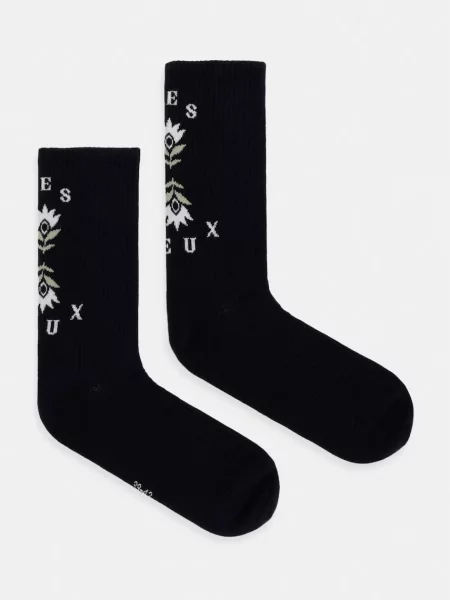 Les Deux nogavice paket 2 kosov črna